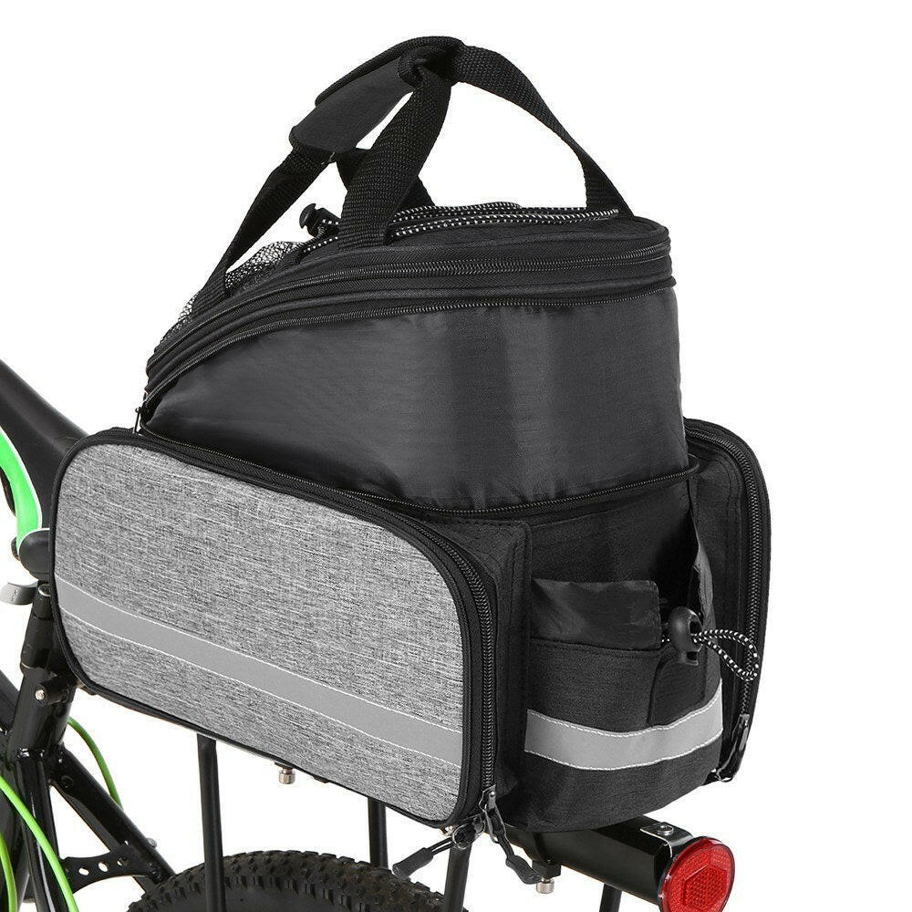 Bicycle Rear Seat Bag Multifunction Expandable Waterproof MTB Bicycle Pannier Bag Bike Rack Bag With Rain Cover