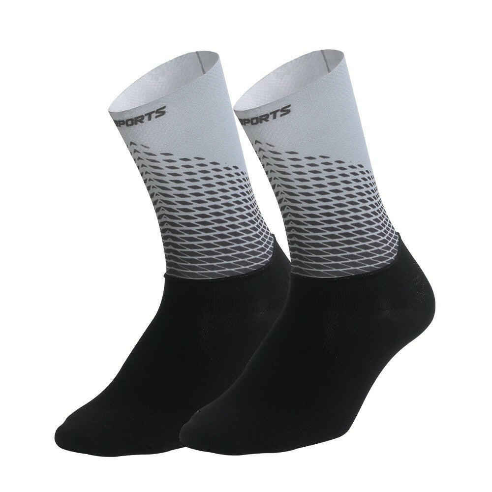 Men Women Cycling Socks Anti-Slip Wearproof Breathable Running Hiking Sports Outdoors Athletic Compression Socks