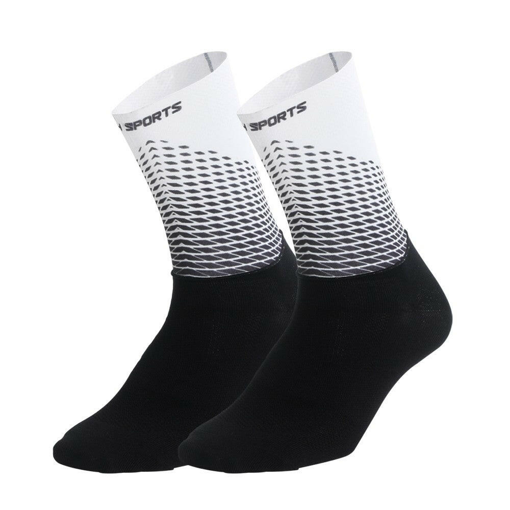 Men Women Cycling Socks Anti-Slip Wearproof Breathable Running Hiking Sports Outdoors Athletic Compression Socks