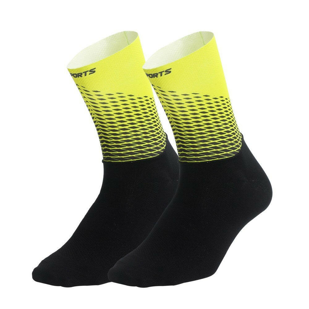 Men Women Cycling Socks Anti-Slip Wearproof Breathable Running Hiking Sports Outdoors Athletic Compression Socks