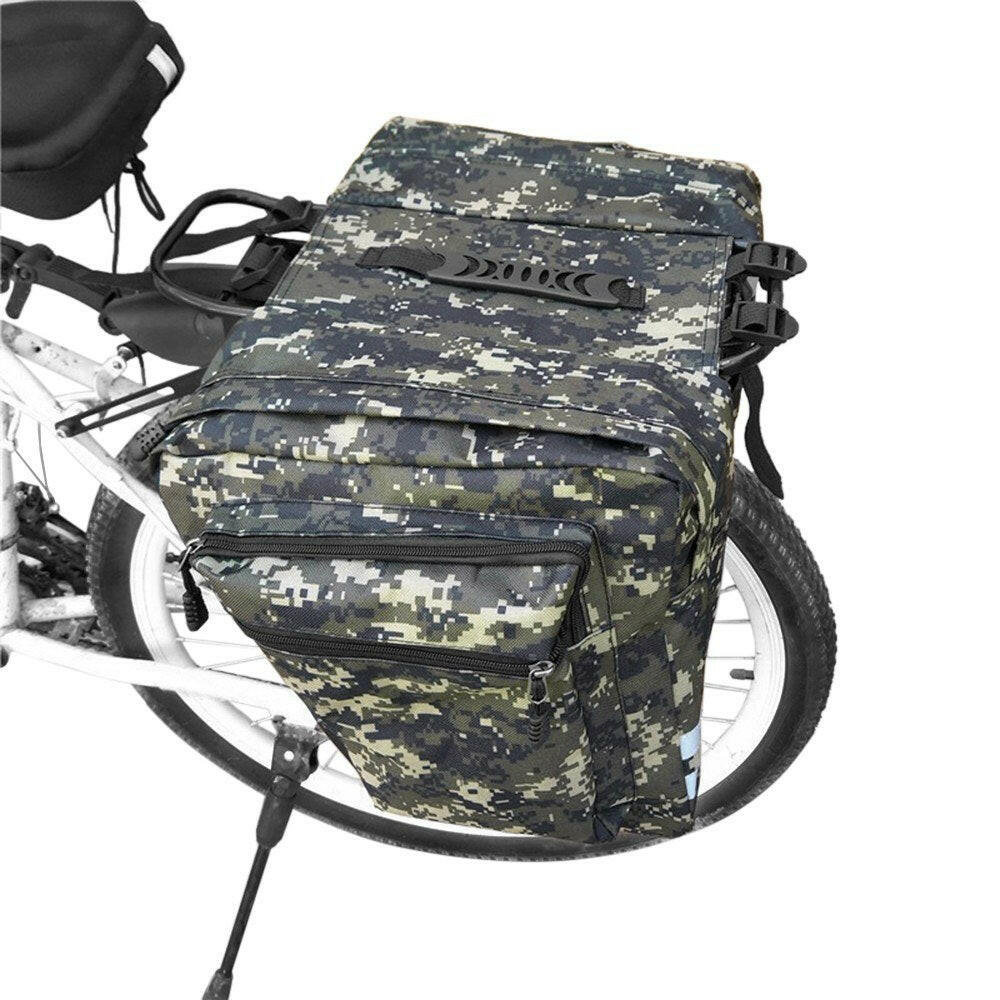 Bicycle Rear Seat Bag Cycling Bike Rack Double Pannier Bag Grocery Storage Carrier Bag Pack-WAYBIKER
