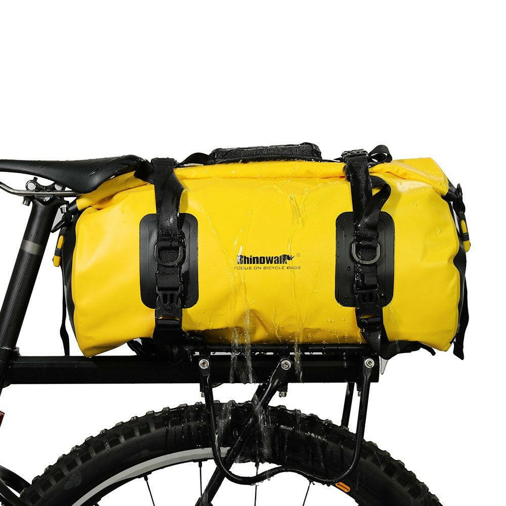 20L Waterproof Duffel Bag Multifunctional Cycling Bicycle Rear Seat Trunk Bag Bike Rack Pannier Bag Outdoor Camping Boating Kayaking Traveling Beach-WAYBIKER