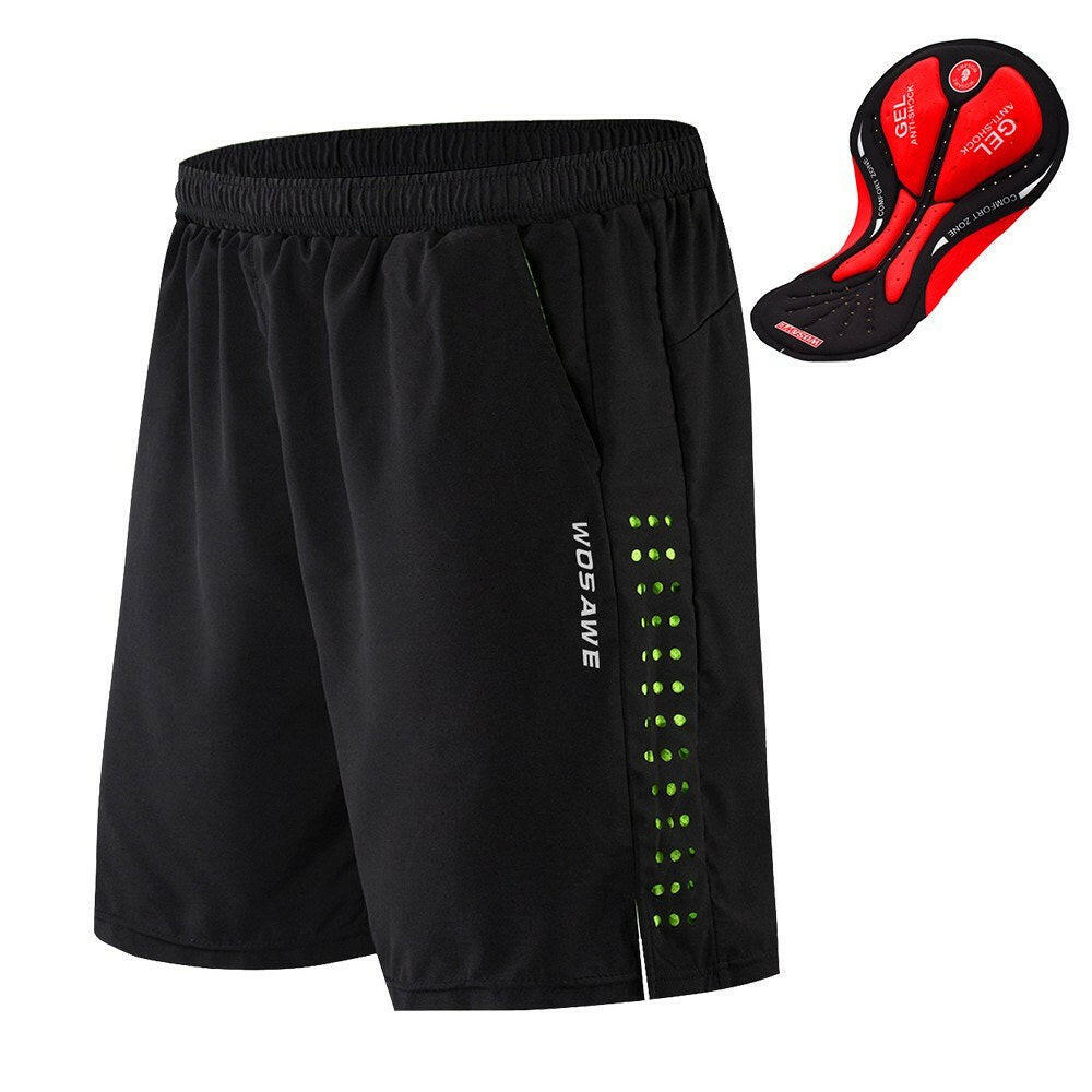 Men Bike Short with 3D Gel Padding and Mesh Lining Breathable Quick Dry Loose-Fit Bicycle Shorts Cycling Running Summer Shorts-WAYBIKER