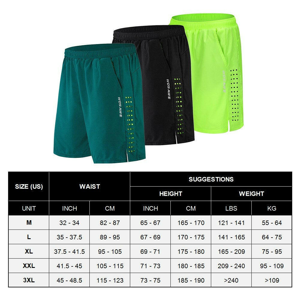 Men Bike Short with 3D Gel Padding and Mesh Lining Breathable Quick Dry Loose-Fit Bicycle Shorts Cycling Running Summer Shorts-WAYBIKER