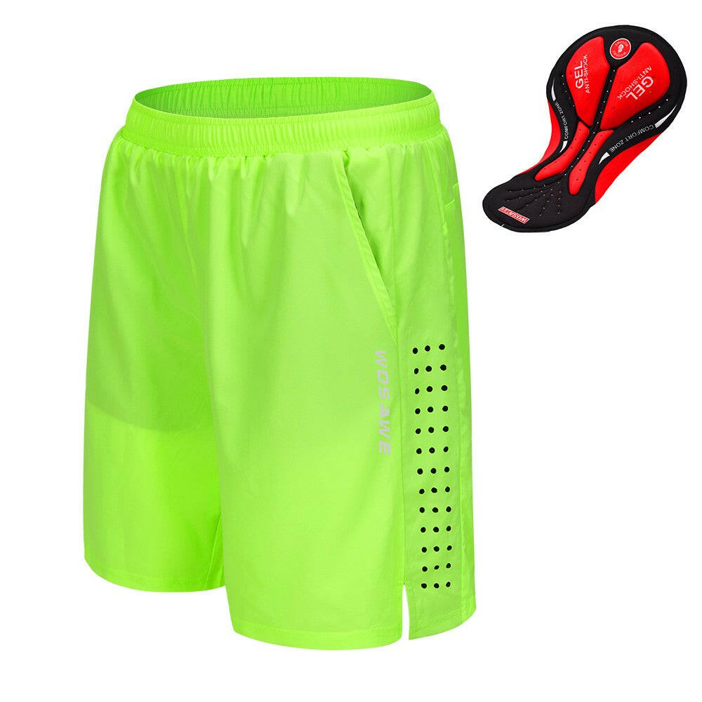 Men Bike Short with 3D Gel Padding and Mesh Lining Breathable Quick Dry Loose-Fit Bicycle Shorts Cycling Running Summer Shorts-WAYBIKER