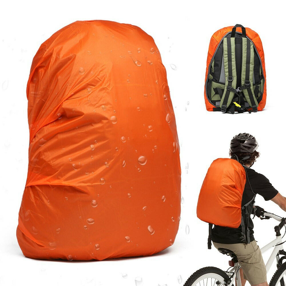 Waterproof Backpack Cover 30-45L Adjustable Bag Rain Cover for Cycling Hiking Camping Traveling