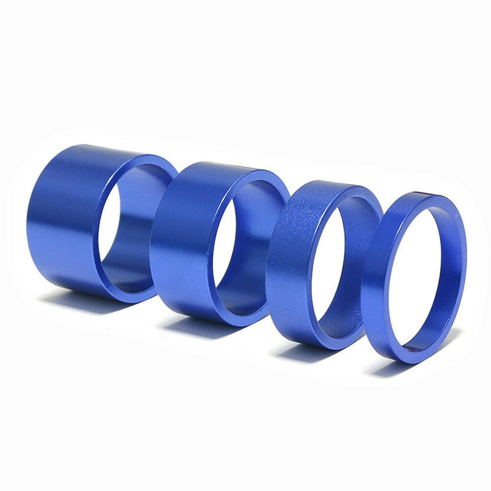 4pcs/set Aluminum Bike Headset Washer Mountain Bicycle Front Fork Washer Bike Stem Handlebar Spacers Rings Gasket-WAYBIKER