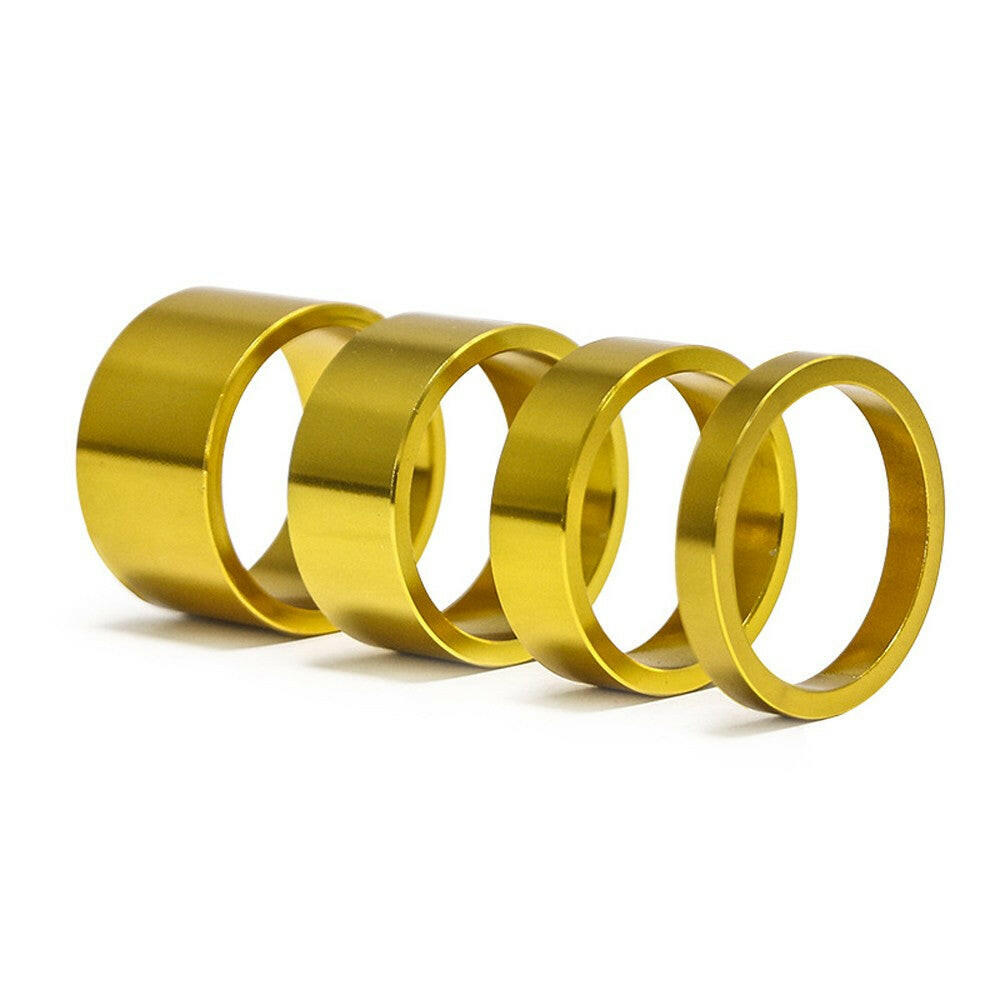 4pcs/set Aluminum Bike Headset Washer Mountain Bicycle Front Fork Washer Bike Stem Handlebar Spacers Rings Gasket-WAYBIKER