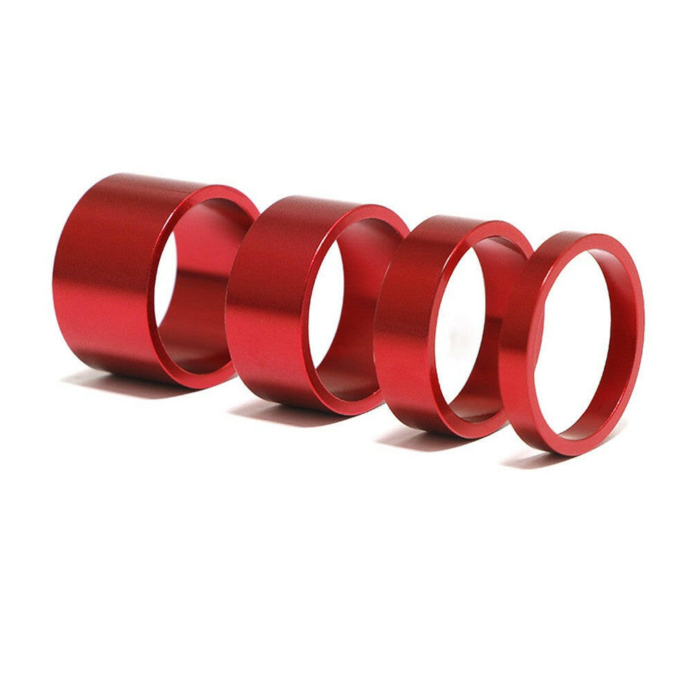 4pcs/set Aluminum Bike Headset Washer Mountain Bicycle Front Fork Washer Bike Stem Handlebar Spacers Rings Gasket-WAYBIKER