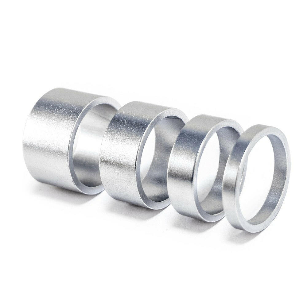 4pcs/set Aluminum Bike Headset Washer Mountain Bicycle Front Fork Washer Bike Stem Handlebar Spacers Rings Gasket-WAYBIKER