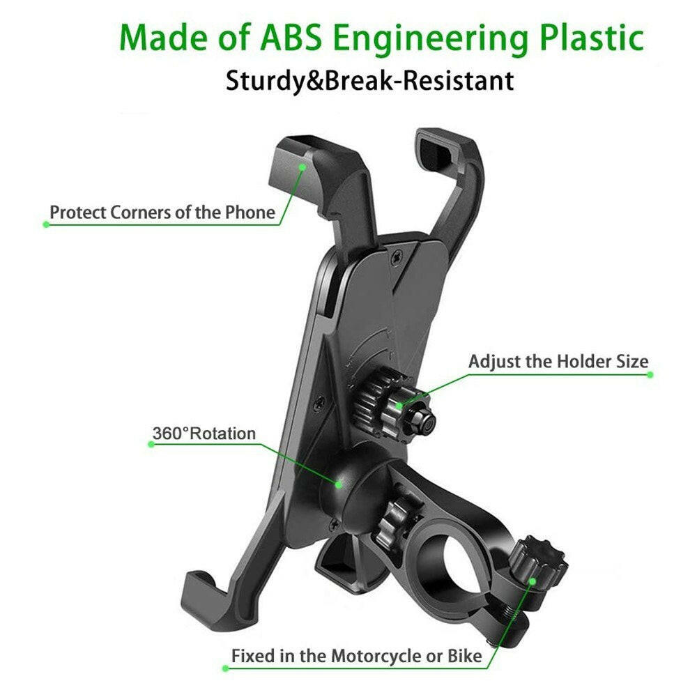 Anti-Shock Mountain Bike Phone Bracket 360¡ã Rotation Base Multiple Bikes Universal 3.5 -6.5In Phone Bracket-WAYBIKER