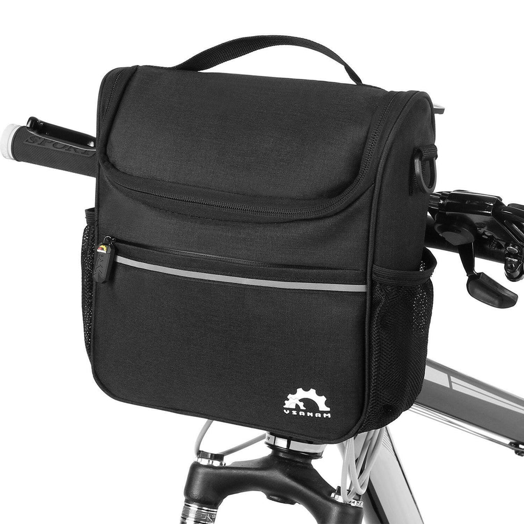 Waterproof Bike Handlebar Insulated Cooler Bag Front Bag Mountain Road Bicycle Cycling Handlebar Basket Bag Pannier Shoulder Bag