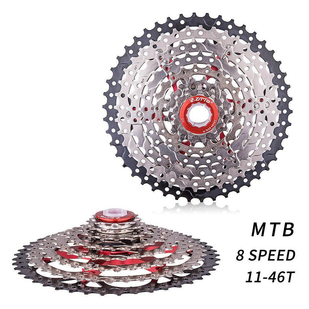 MTB 8 Speed 11-46T Cassette Freewheel Mountain Bike Bicycle Parts-WAYBIKER