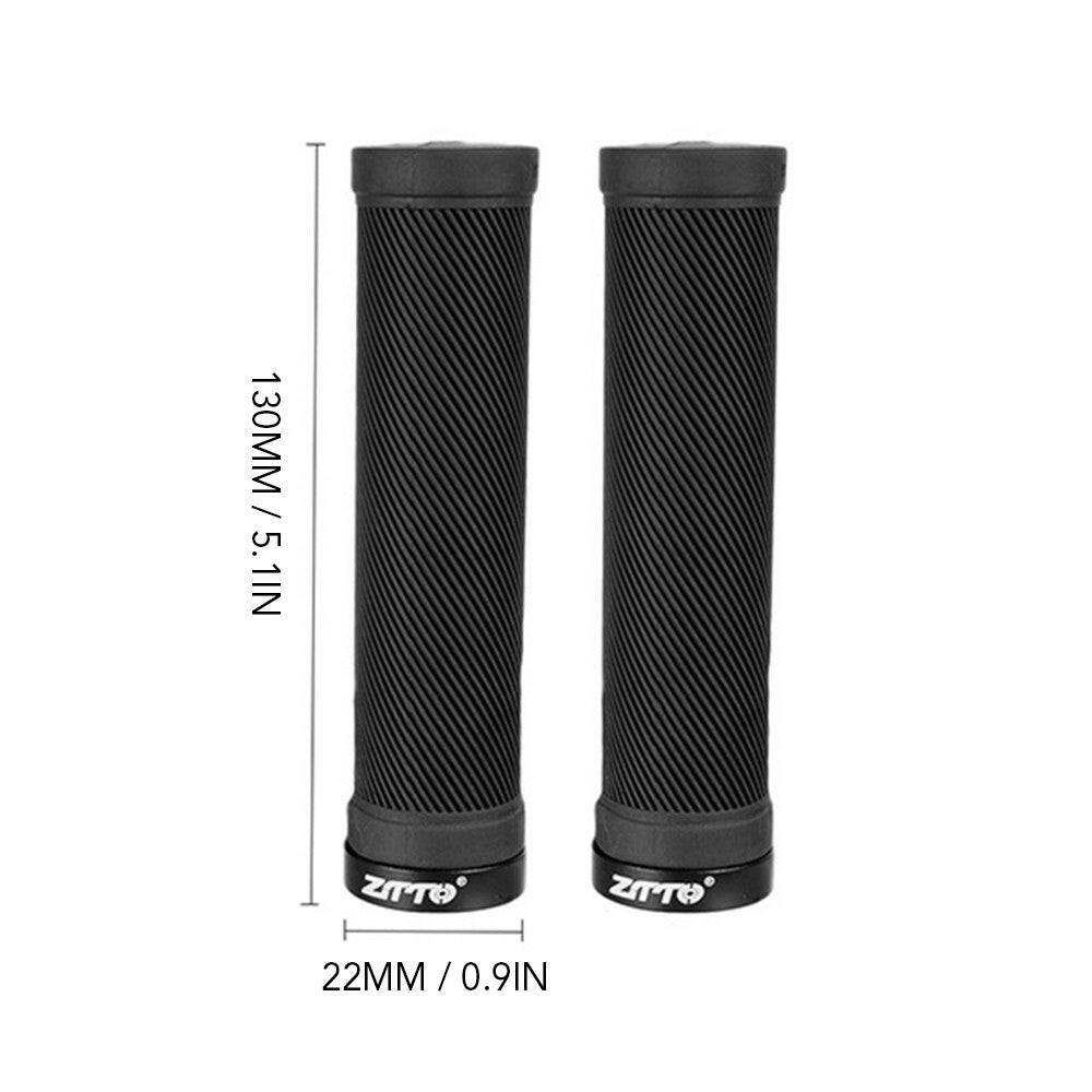 2pcs Non Slip Rubber Bicycle Handlebar Grips MTB Mountain Bike Handle Grips 22.2mm