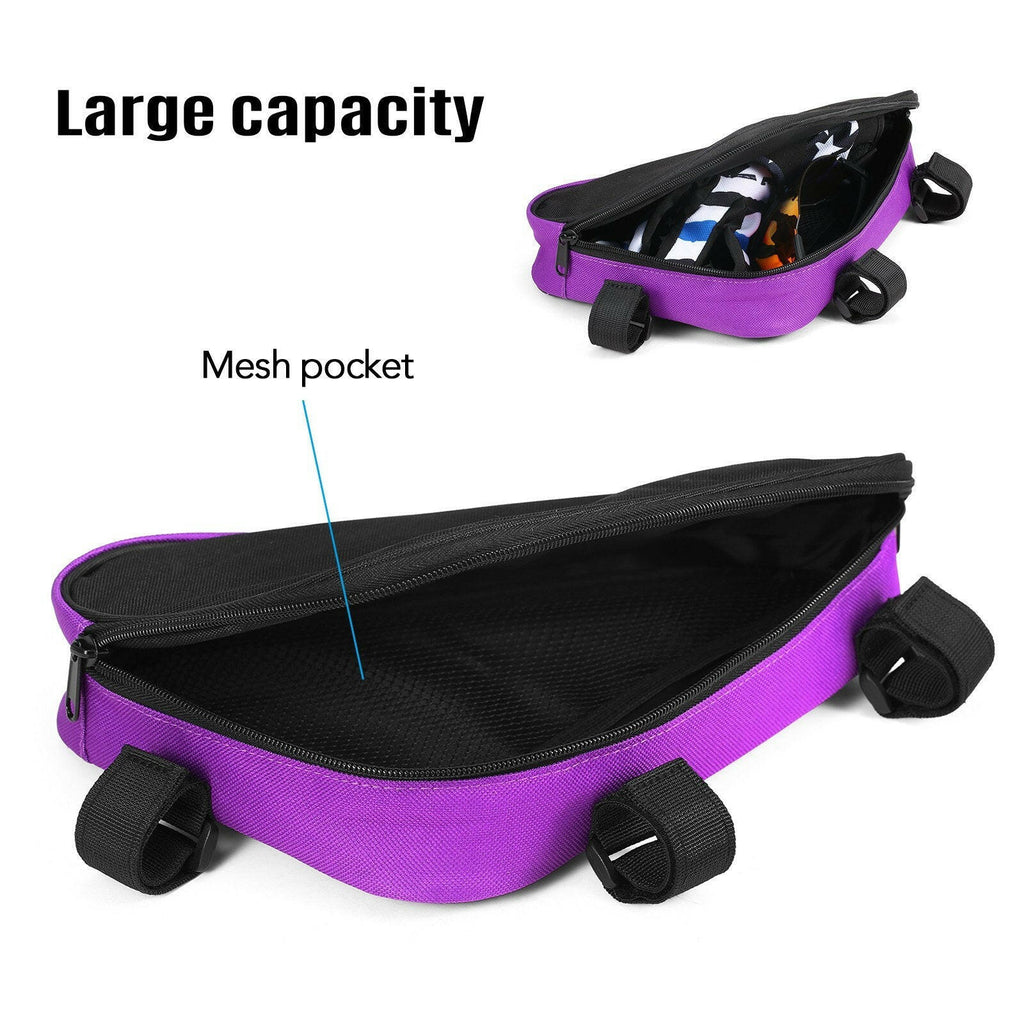 Bike Frame Bag Waterproof Bicycle Triangle Bag Front Tube Cycling Case Bike Pouch for Road Mountain Bike