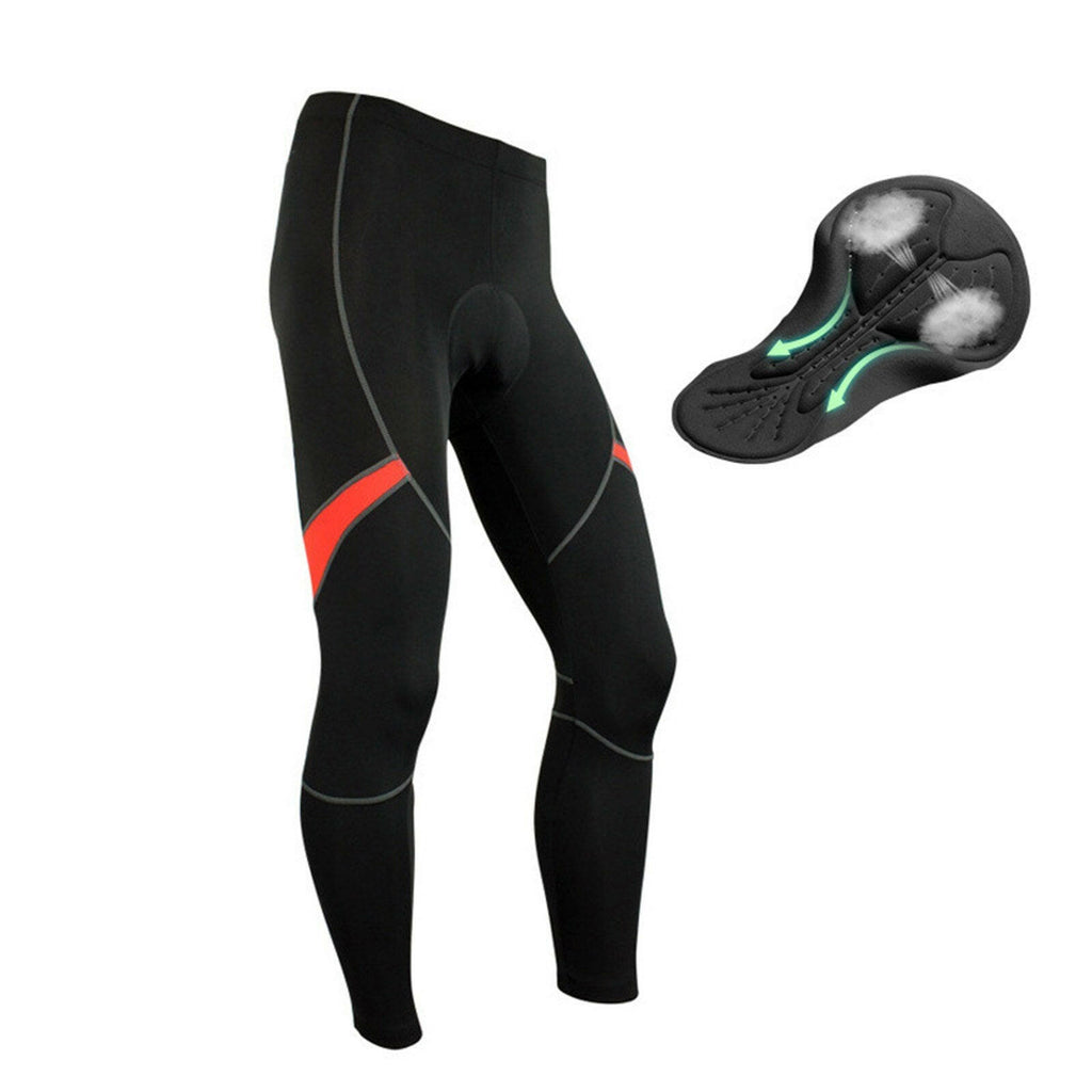 Men's Thermal Running Tights Athletic Cycling Pants Fleece Cold Weather Outdoor Bike Cycling Trousers-WAYBIKER