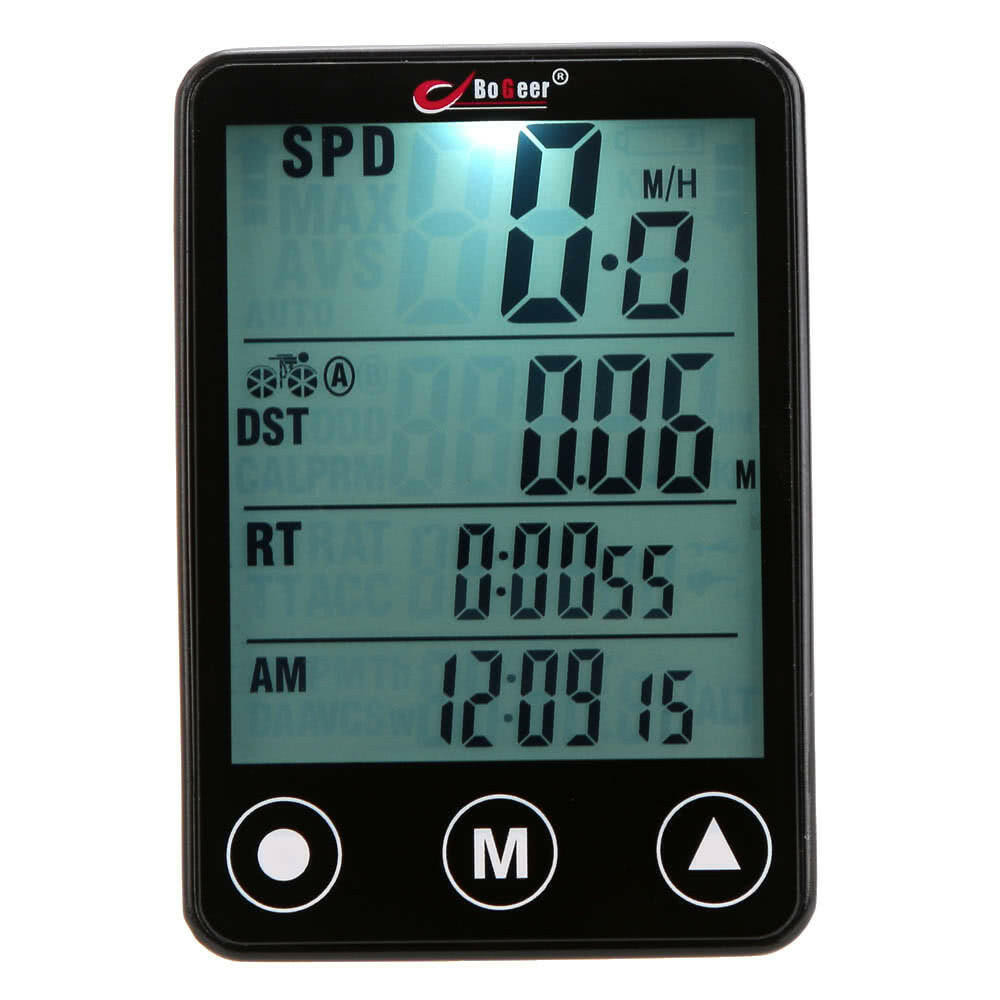 Multifunctional Wireless Touch Button LCD Bicycle Computer Odometer Speedometer