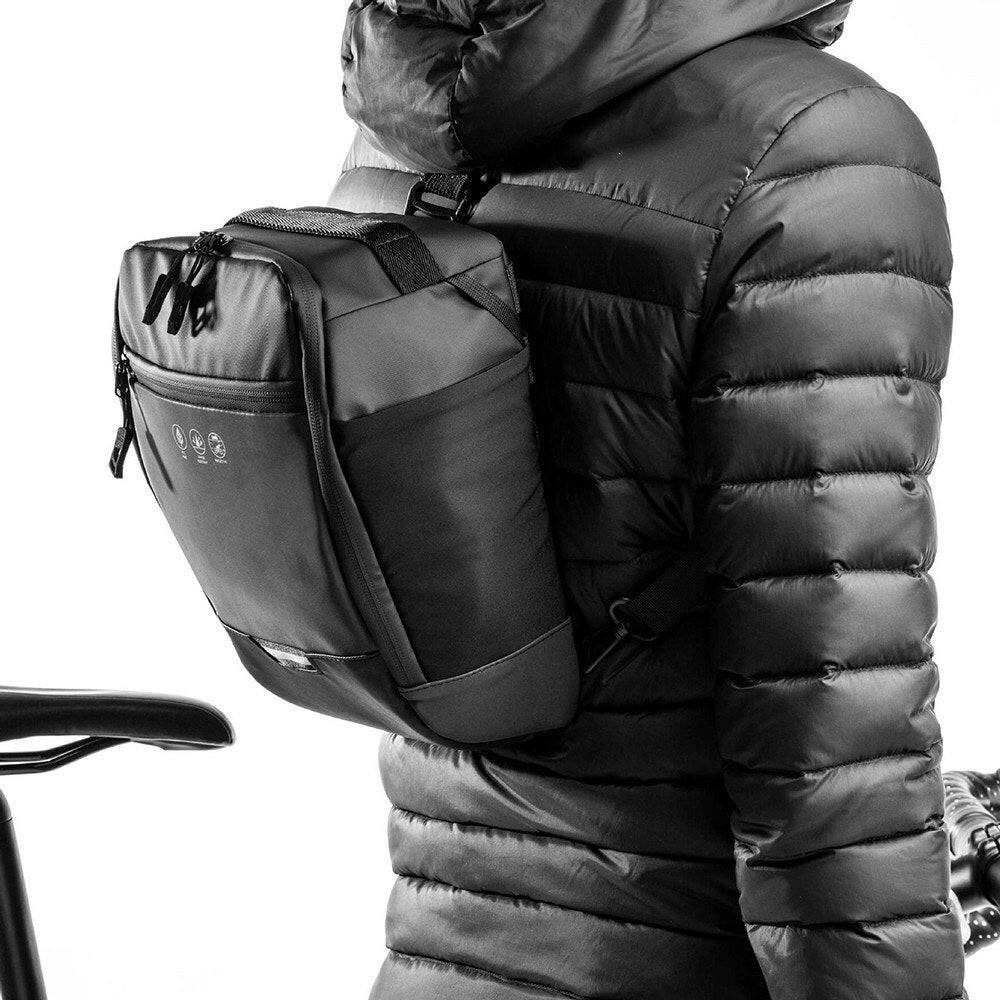 Waterproof Bicycle Handlebar Bag High-visibility Reflective Cycling Handlebar Bag Pack Shoulder Bag for Mountain Bike Scooter