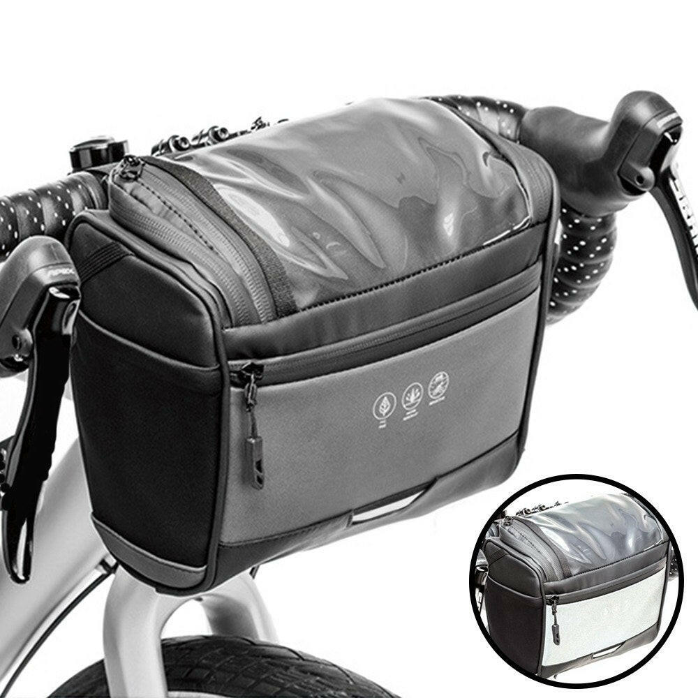 Waterproof Bicycle Handlebar Bag High-visibility Reflective MTB Road Bike Cycling Handlebar Bag Pack Shoulder Bag-WAYBIKER