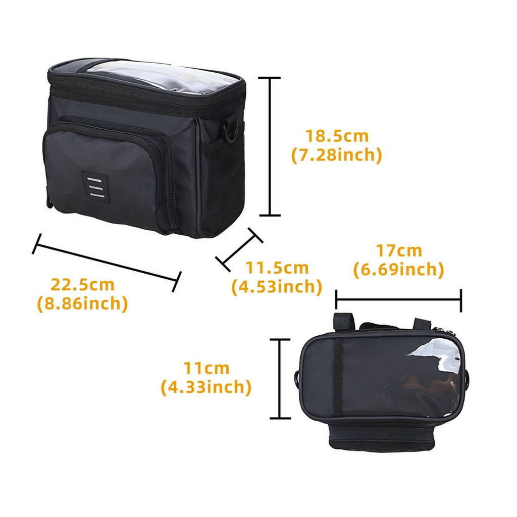 Cycling Bike Insulated Cooler Bag MTB Bicycle Handlebar Front Bag Basket Pannier Shoulder Bag-WAYBIKER