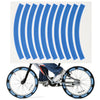 10pcs Adhesive Reflective Tape Cycling Safety Warning Sticker Bike Reflector Tape Strip for Car Bicycle Motorcycle Scooter Wheel Rim Decoration