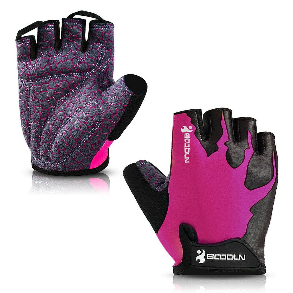 Sport Gloves Anti-skid Cycling Half Finger Gloves Shock Absorbing Padded Weight Lifting Gloves Outdoor Breathable MTB Gloves Bicycle Mitten-WAYBIKER