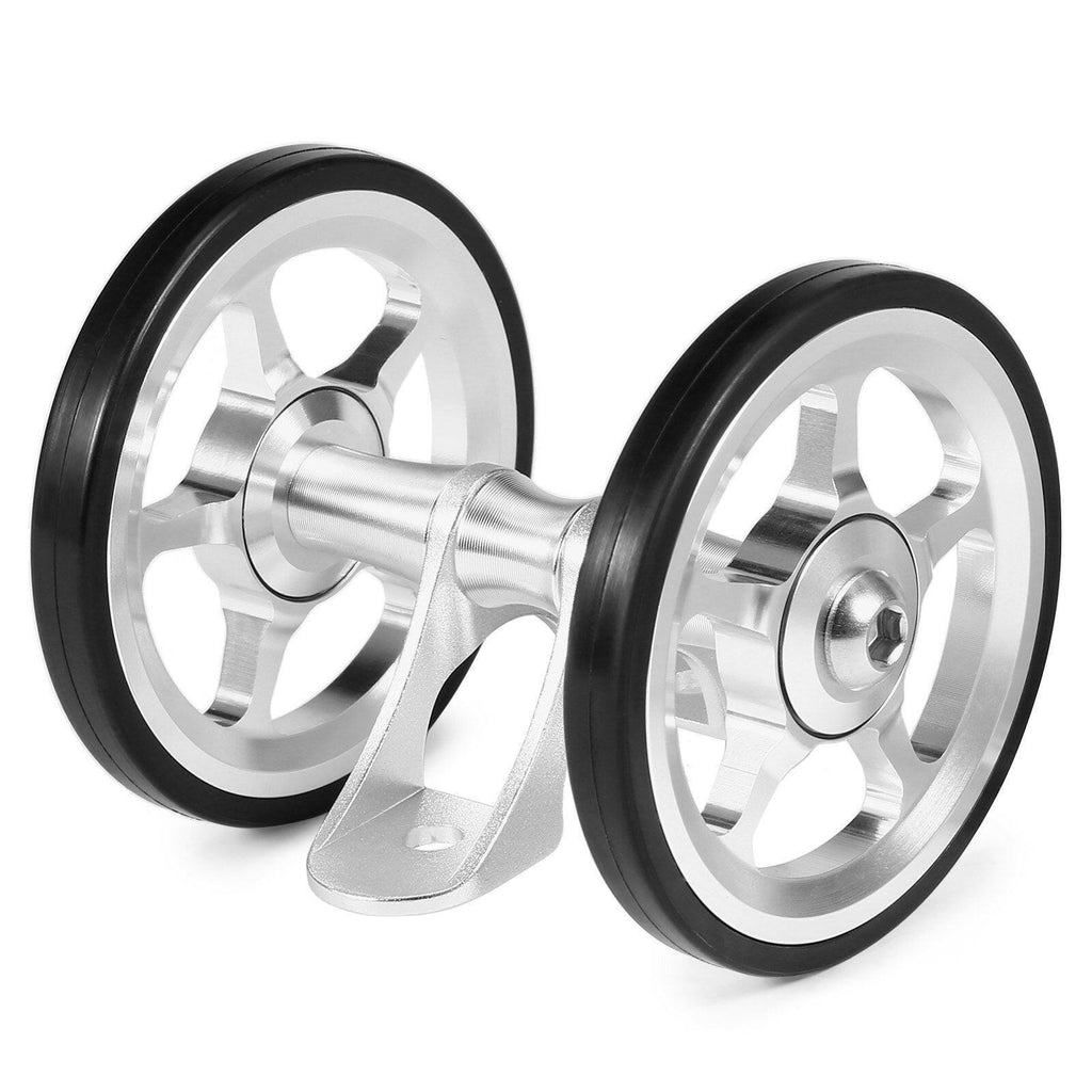 Lixada Aluminum Alloy Bike Double Roller Rear Wheels Replacement for Brompton Folding Bicycle Rear Mudguard-WAYBIKER