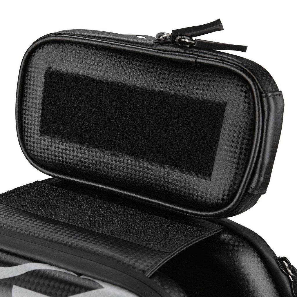 Touch Screen Bike Handlebar Bag Waterproof Front Frame Top Tube Bicycle Pouch Double Pannier Pack Large Capacity Cycling Front Storage Bag-WAYBIKER