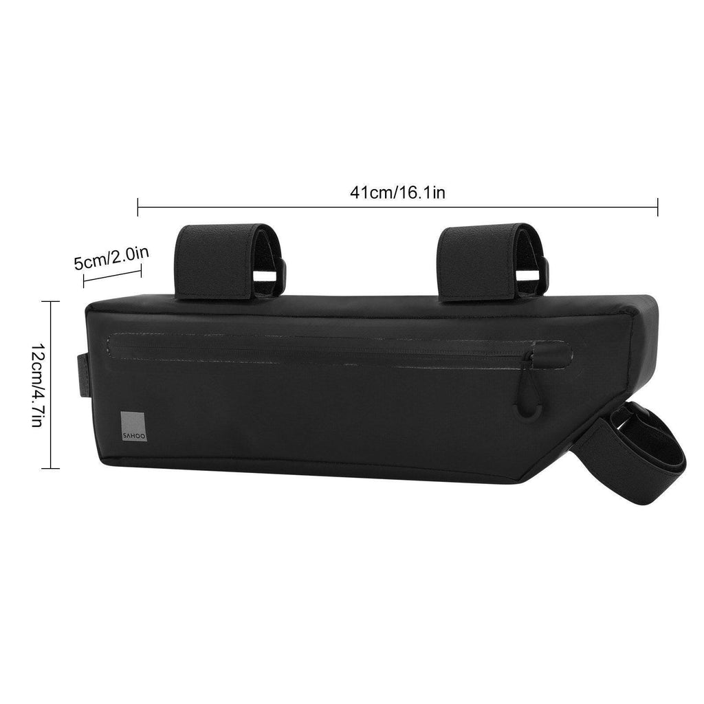 Bike Frame Bag Waterproof Bicycle Bag Bike Triangle Bag Bicycle Under Tube Bag Front Frame Bag Large Capacity MTB Road Bike Pouch-WAYBIKER