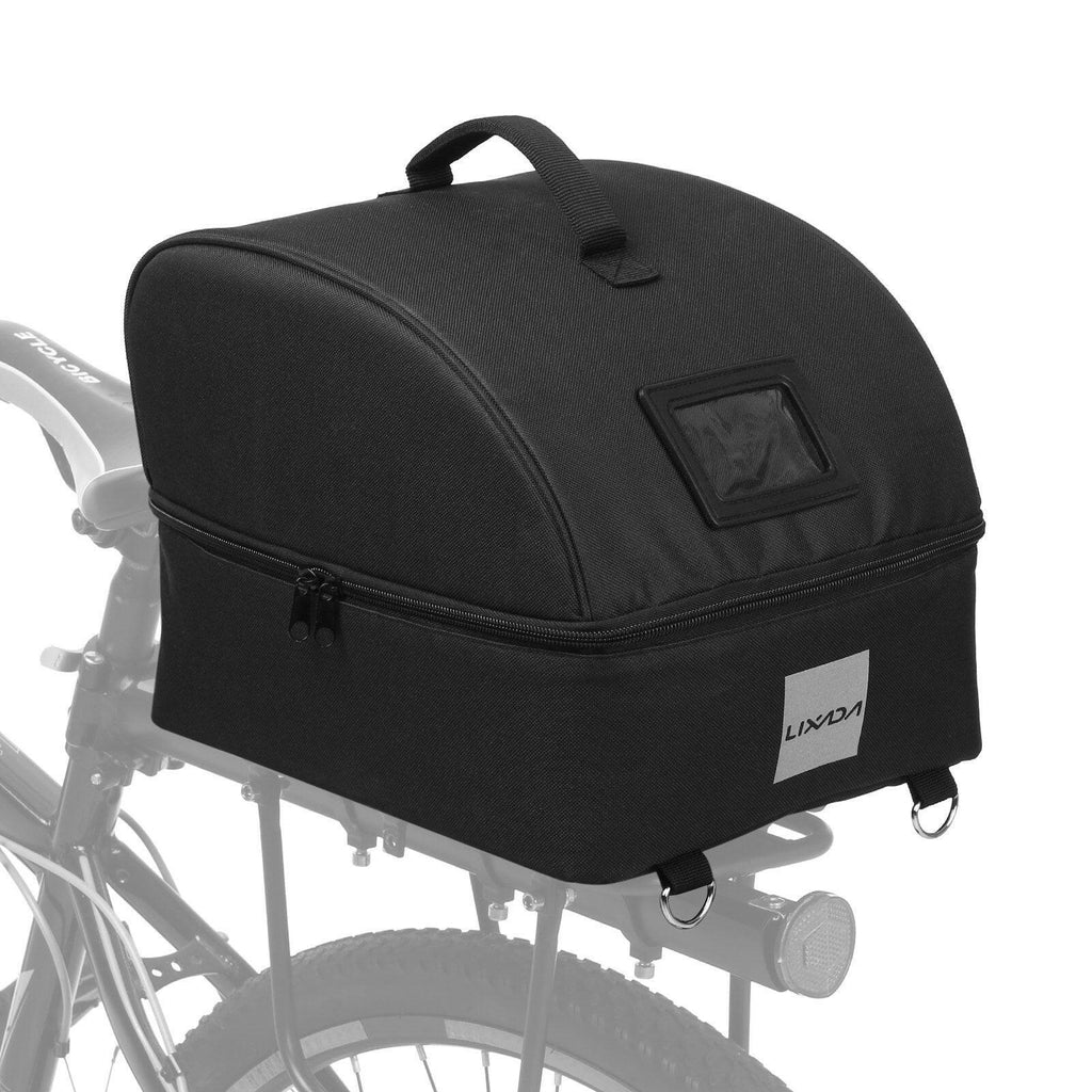 LIXADA Durable Bike Helmet Bag Zippered Motorcycle Helmet Carrying Bag Bicycle Helmet Storage Case Hands Free Riding Accessory