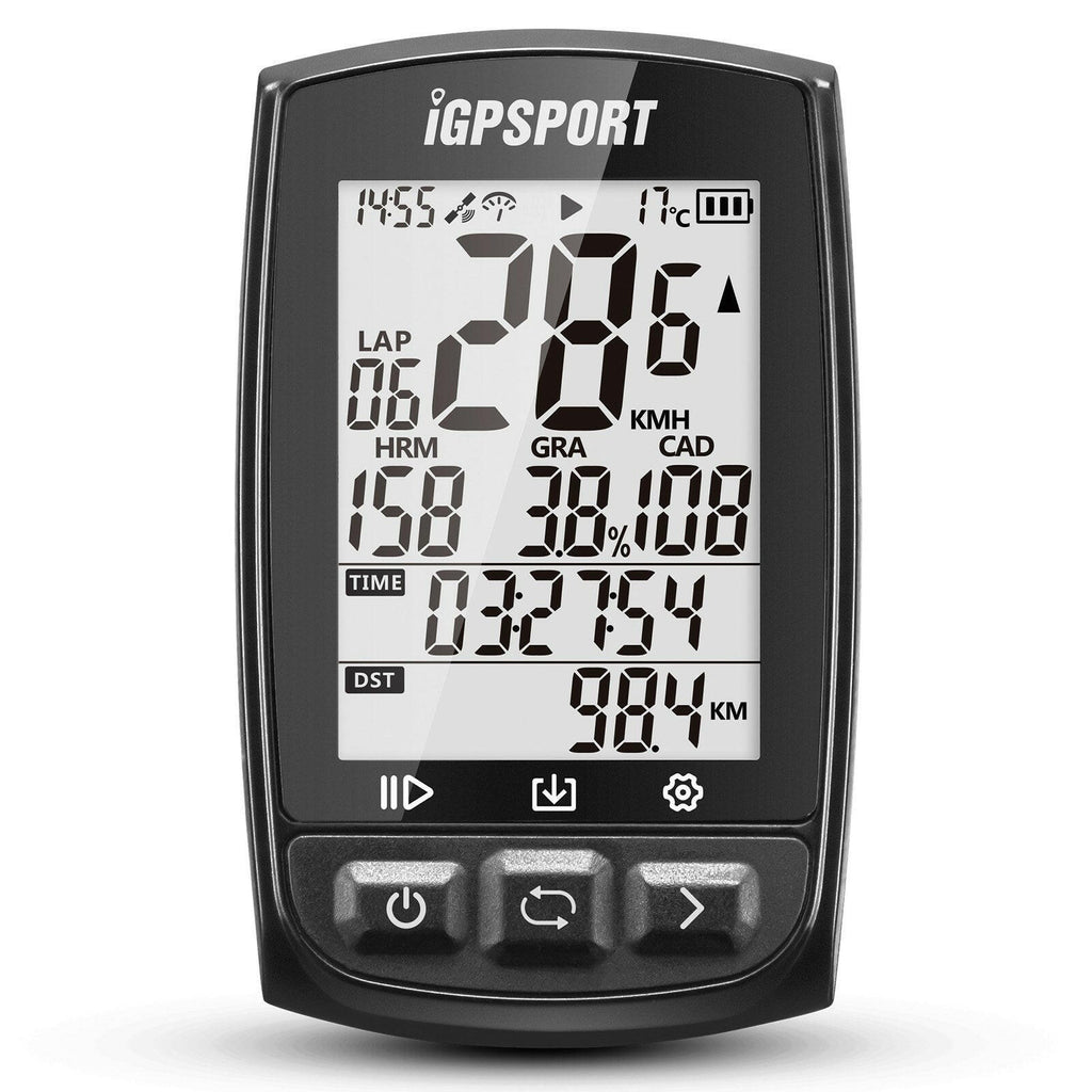 GPS Cycling Computer Rechargeable IPX7 Water Resistant Anti-glare Screen Bike Cycling Cycle Bicycle GPS Computer Odometer with Mount-WAYBIKER
