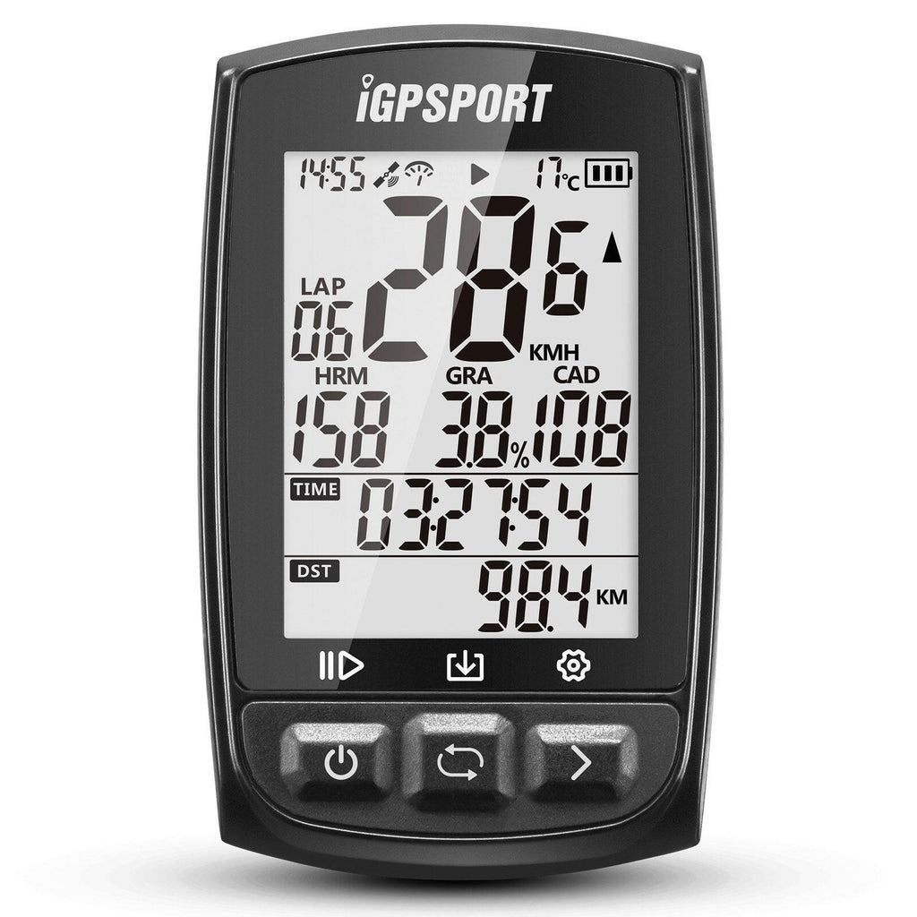 GPS Cycling Computer Rechargeable IPX7 Water Resistant Anti-glare Screen Bike Cycling Cycle Bicycle GPS Computer Odometer with Mount