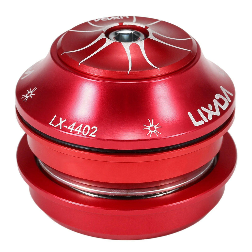 LIXADA 44-44mm Bike Headset CNC High Precision Machining Aluminum Alloy Bike Headset Heavy Duty Headset Top Cap Bearings Fork Bearings Bicycle Accessory-WAYBIKER