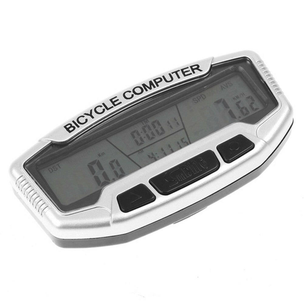 Waterproof Bike Bicycle Digital LCD Computer Odometer Speedometer Velometer Auto Backlight 27 Functions