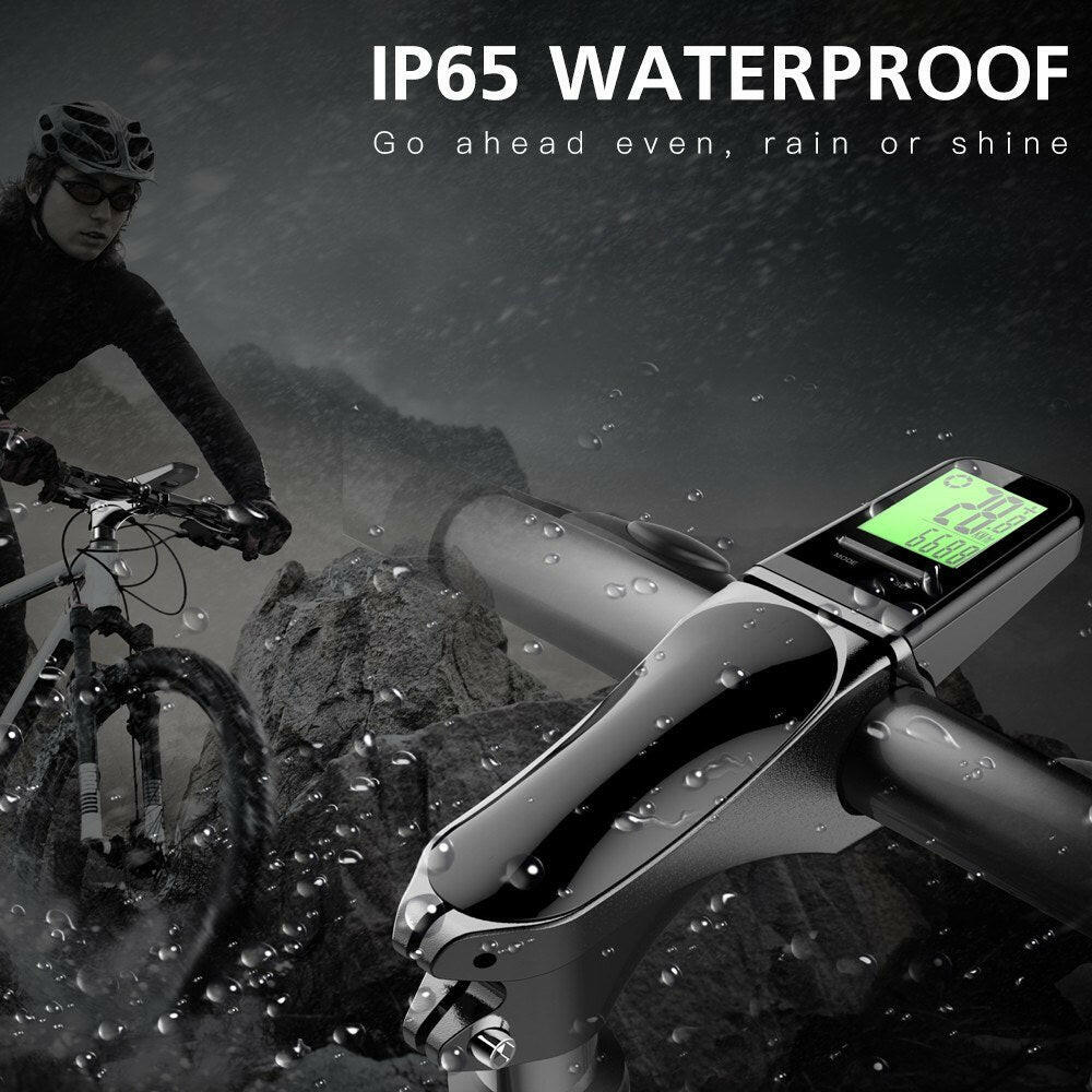 Wireless Bike Stem Computer Multi Functional LCD Screen Cycling Comput