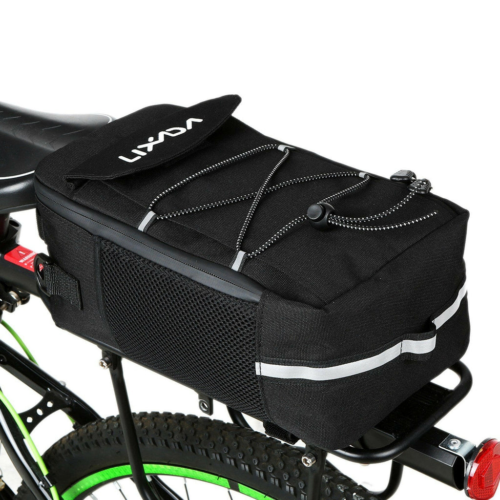 Lixada Bike Trunk Bag Insulated Cooler Bag Multifunctional Bicycle Rear Rack Bag Scooter Handlebar Bag Shoulder Bag Cycling Luggage Storage Bag Pannier