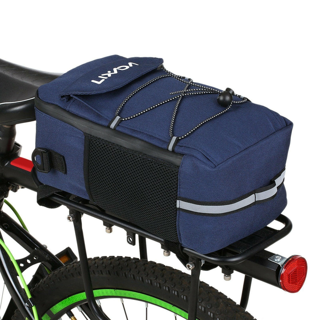 Lixada Bike Trunk Bag Insulated Cooler Bag Multifunctional Bicycle Rear Rack Bag Scooter Handlebar Bag Shoulder Bag Cycling Luggage Storage Bag Pannier