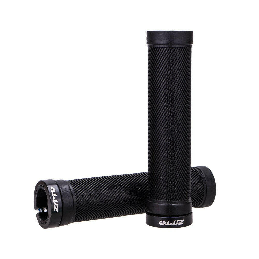 ZTTO Bike Handlebar Grips Bicycle Non-Slip Rubber Grips Ergonomic Handle End Grips with Aluminum Alloy Lock for Road Bike Mountain Bike MTB BMX-WAYBIKER
