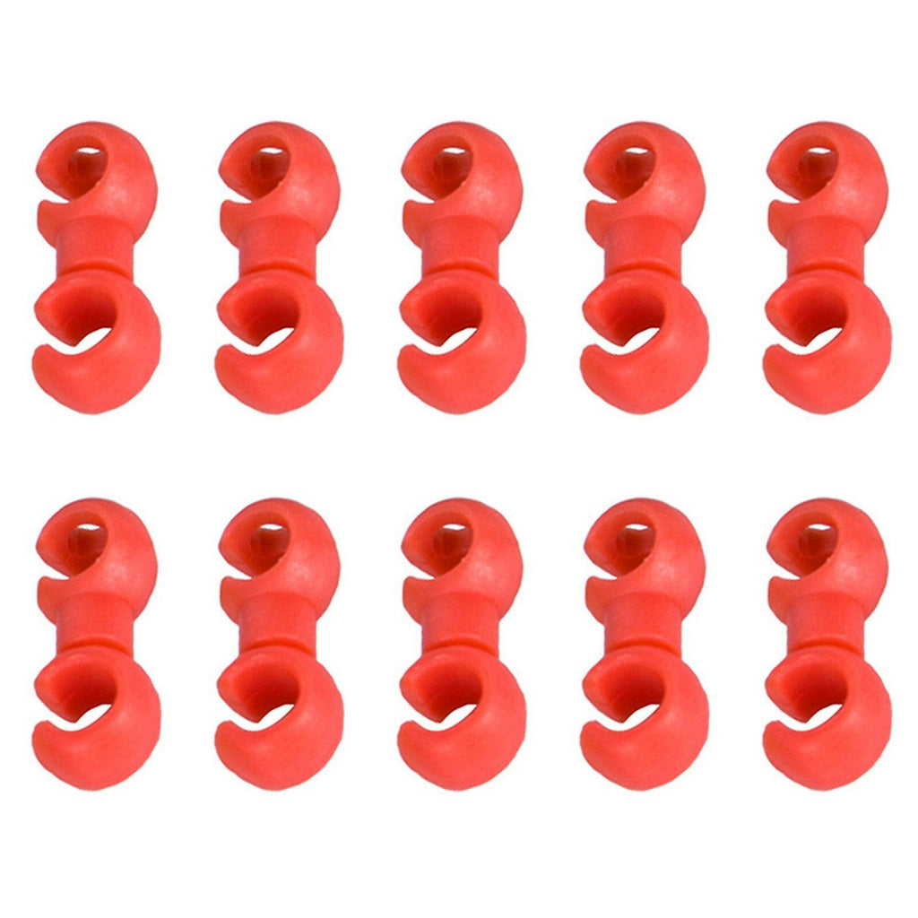 10Pcs Bicycle Cable Clips Rotating Hooks MTB Bike Derailleur Shift Cable Brake Cable Housing Fixing Holder Organizer-WAYBIKER