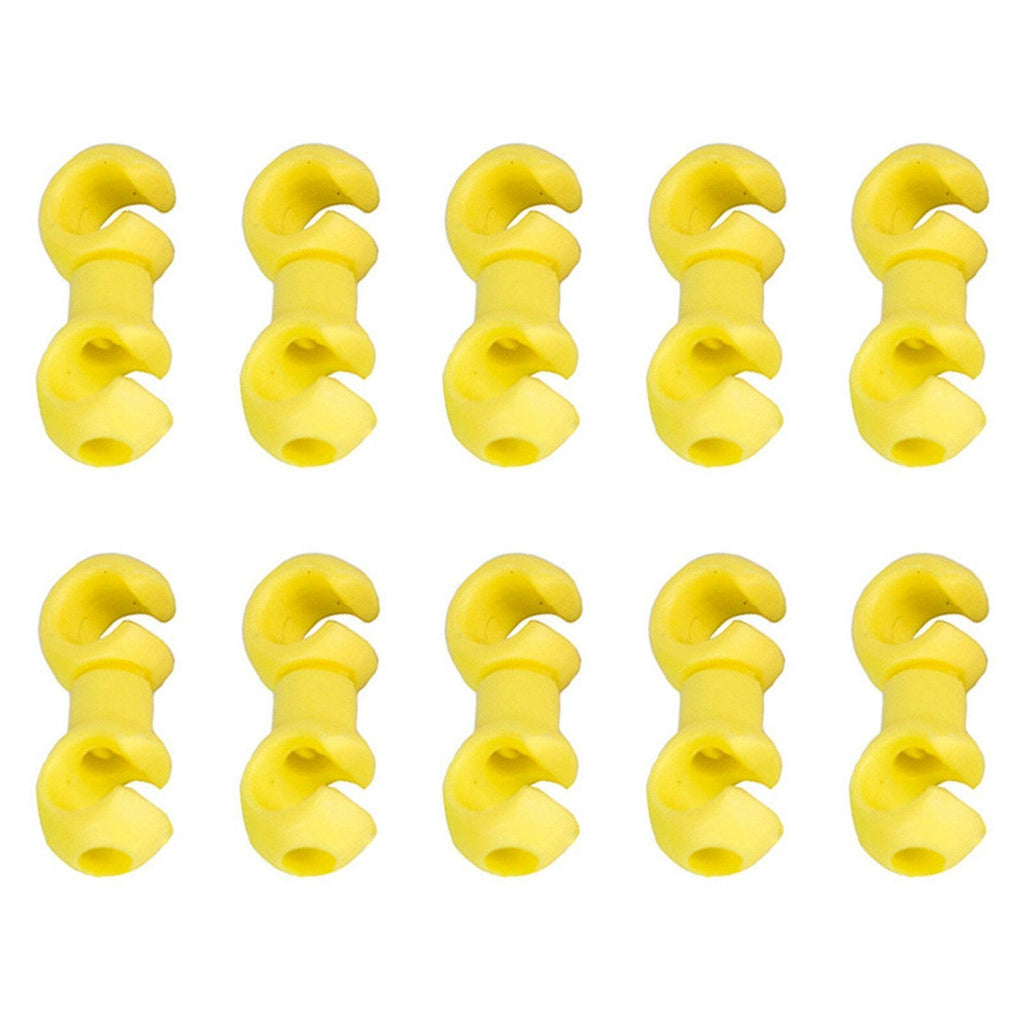 10Pcs Bicycle Cable Clips Rotating Hooks MTB Bike Derailleur Shift Cable Brake Cable Housing Fixing Holder Organizer-WAYBIKER