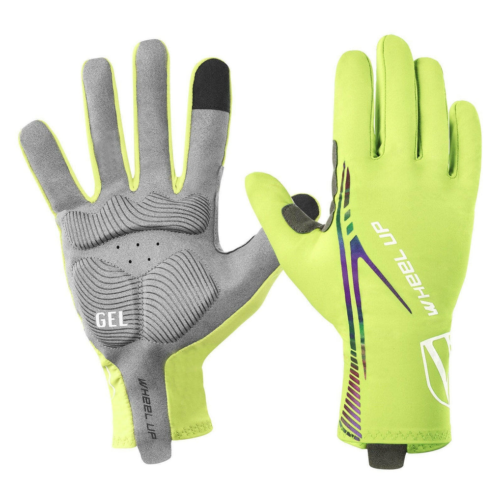 Outdoor Sports Gloves Touch Screen Design Cycling Gloves with Reflective Strips Anti-slip Gloves-WAYBIKER