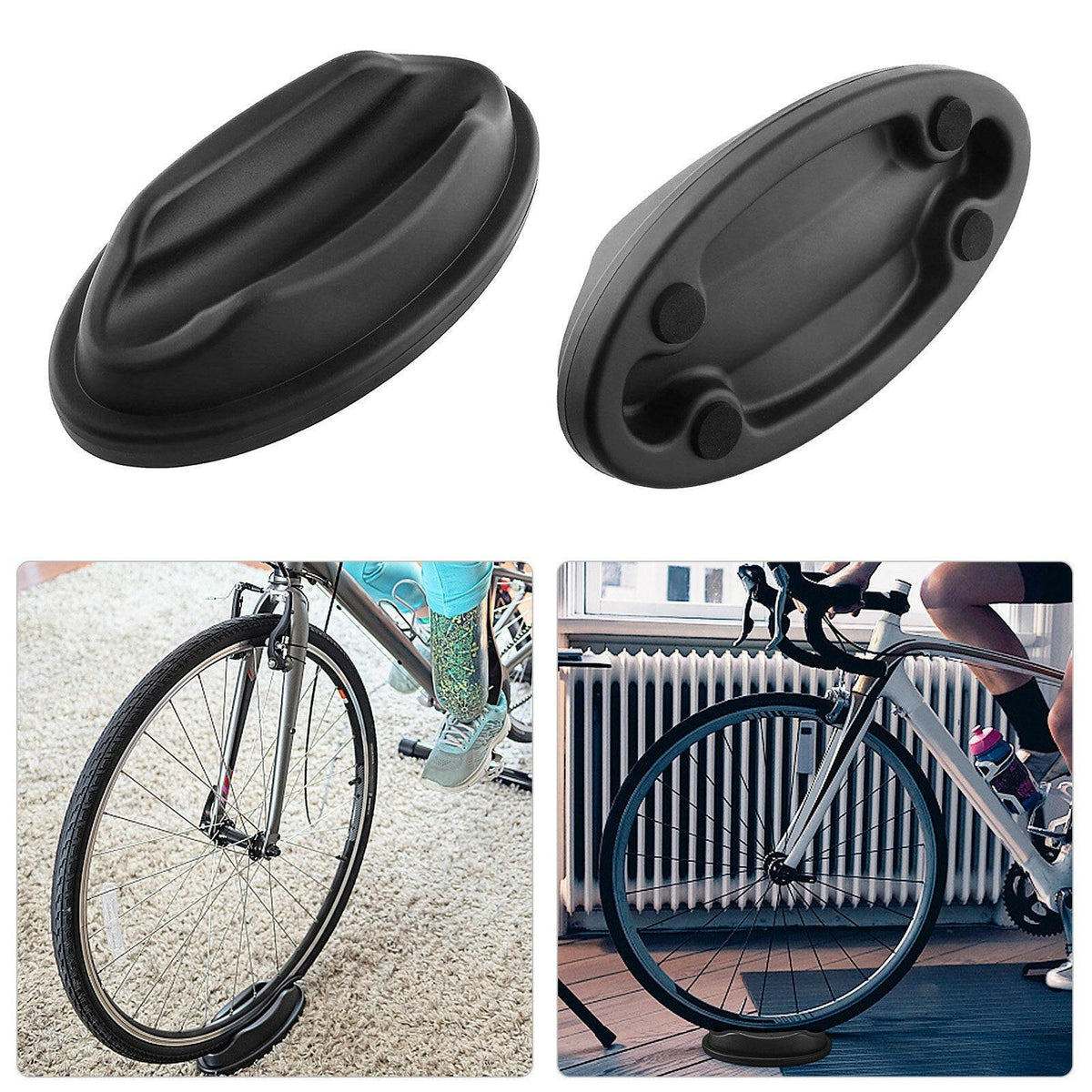 Bicycle Front Wheel Stand Station Heavy Duty Bicycle Wheel Riser Holde