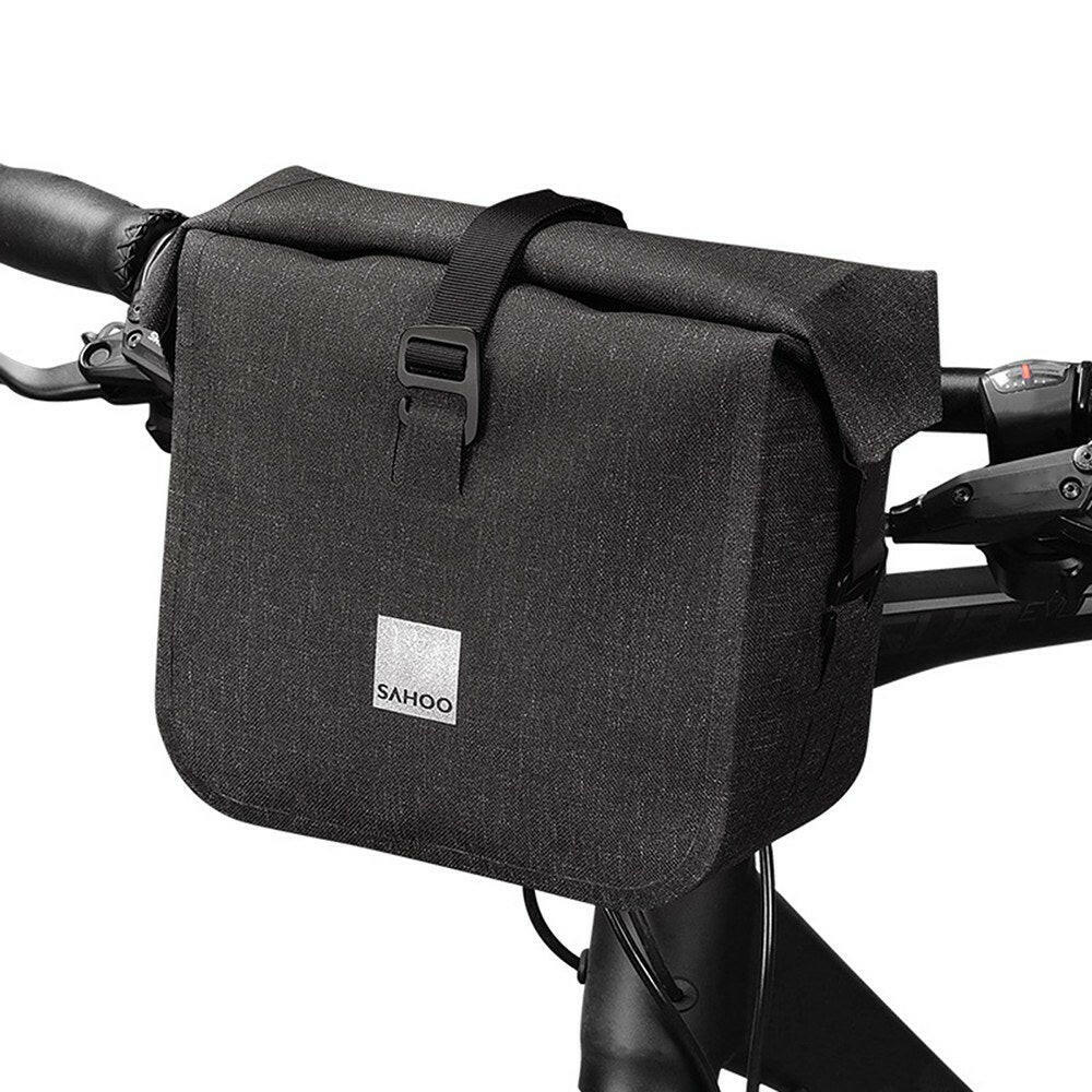 Waterproof Bike Handlebar Bag Front Bicycle Basket Cycling Handlebar Storage Bag Road Bike Bag-WAYBIKER