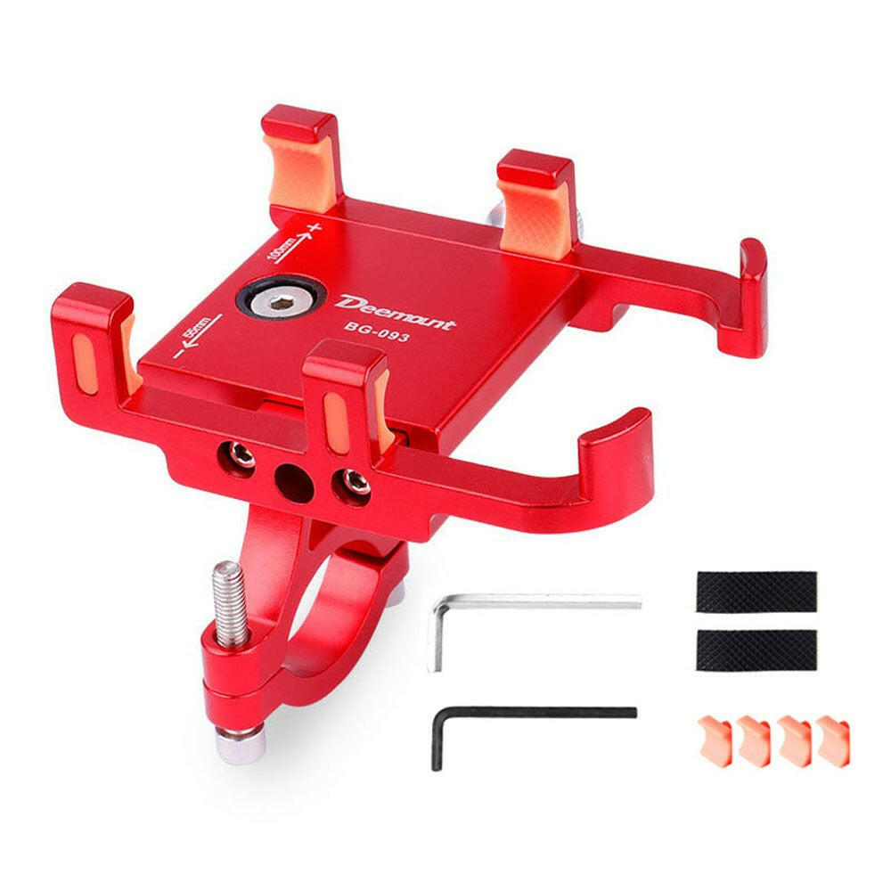 DEEMOUNT Aluminum Alloy Bike Phone Holder Bracket Phone Mount 360¡ã Rotation for Bike Motorcycle Handlebar