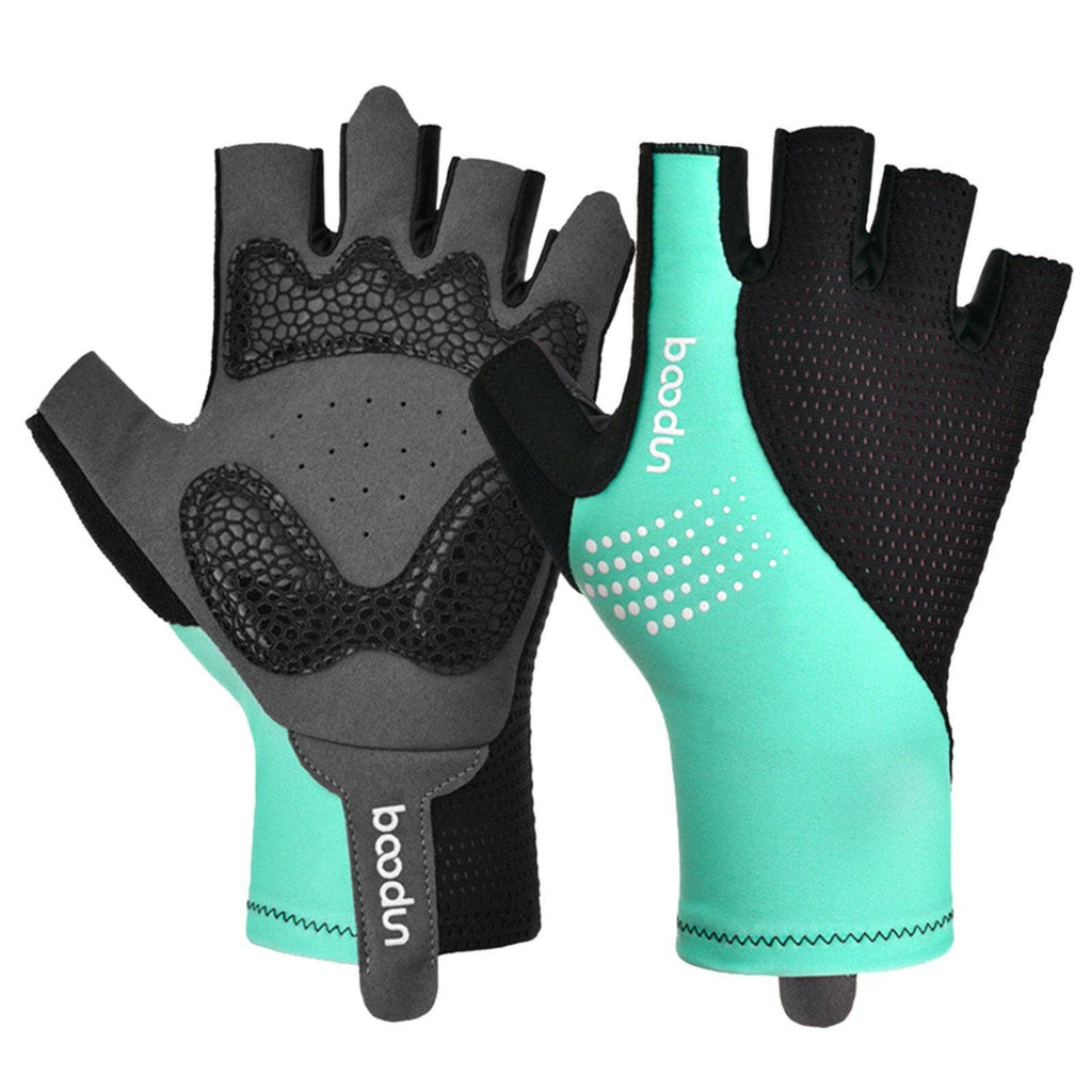Sport Gloves Anti-skid Cycling Half Finger Gloves Shock Absorbing Padded Weight Lifting Gloves Outdoor Breathable MTB Gloves Bicycle Mitten