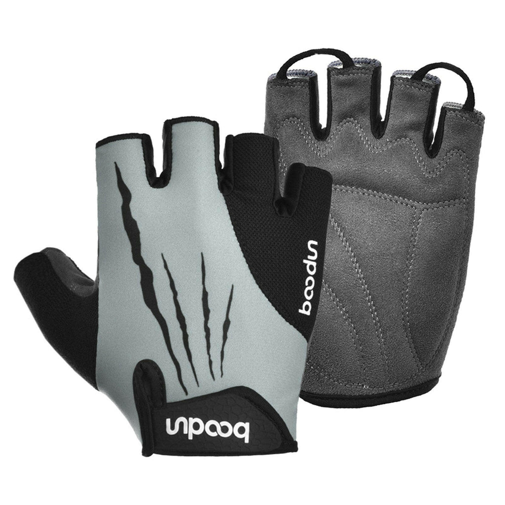 Sport Gloves Anti-skid Cycling Half Finger Gloves Shock Absorbing Padded Weight Lifting Gloves Outdoor Breathable MTB Gloves Bicycle Mitten-WAYBIKER