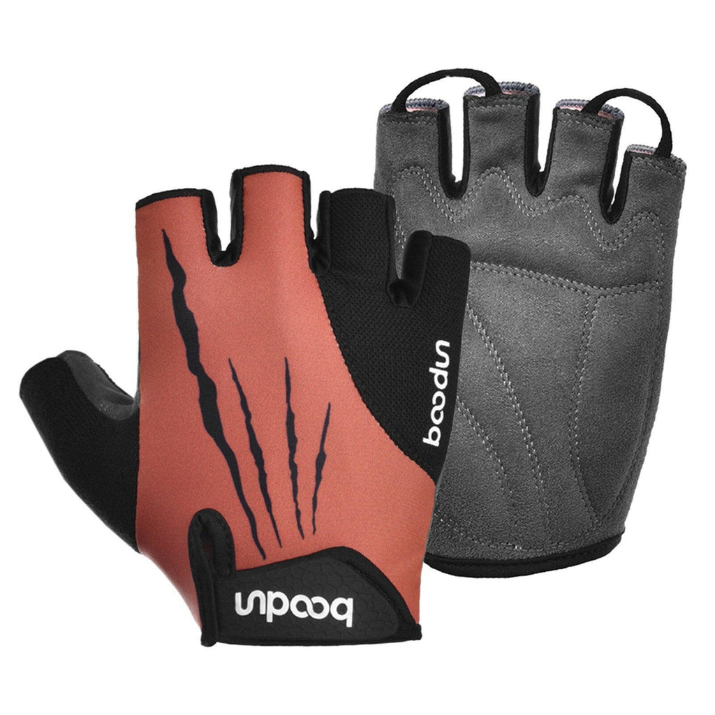 Sport Gloves Anti-skid Cycling Half Finger Gloves Shock Absorbing Padded Weight Lifting Gloves Outdoor Breathable MTB Gloves Bicycle Mitten-WAYBIKER