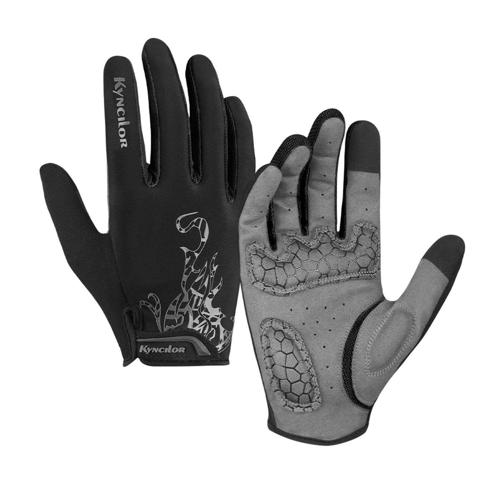 Cycling Gloves Men Women Padded Touchscreen Sweat-Absorbing Breathable Gloves for Hiking Climbing