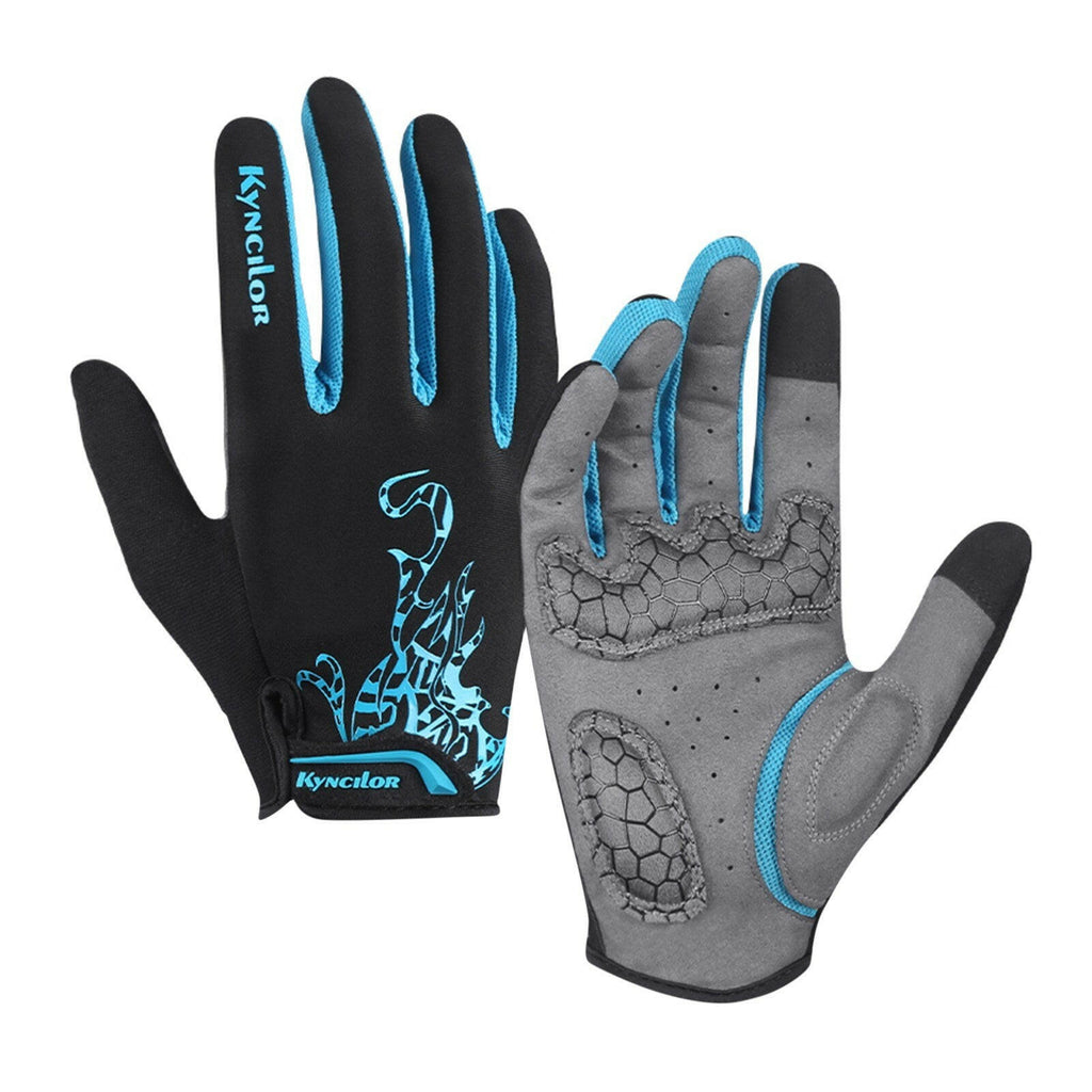 Cycling Gloves Men Women Padded Touchscreen Sweat-Absorbing Breathable Gloves for Hiking Climbing