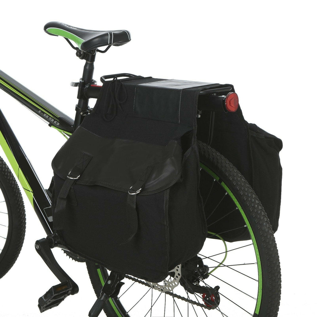 Bike Rear Seat Bag Bicycle Trunk Bag Cycling Rear Rack Double Pannier Bag-WAYBIKER